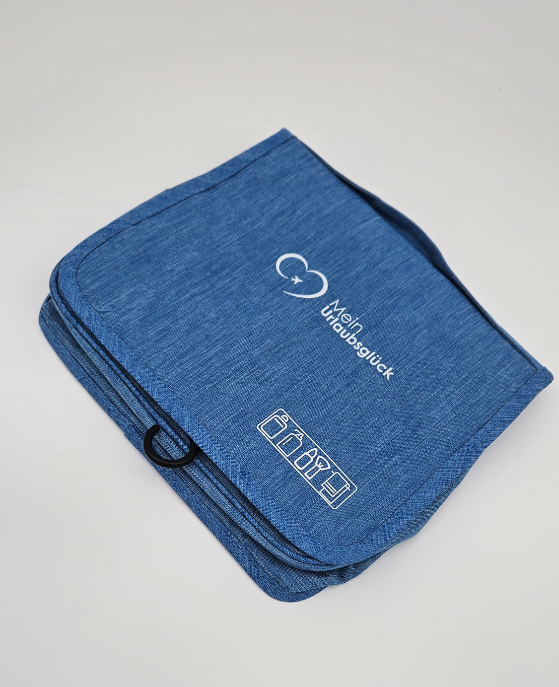 Kosmetiktasche blau meliert (2 Stück)