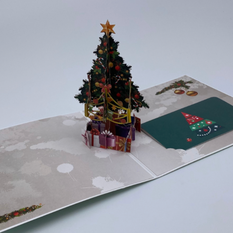 Pop-Up-Weihnachtskarte inkl. Umschlag (5 Karten)