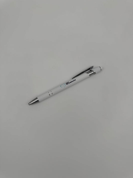 Kugelschreiber weiß (9 Stück)