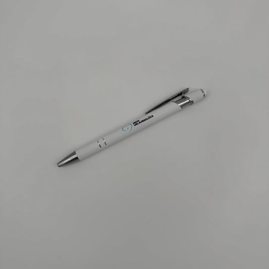 Kugelschreiber weiß (9 Stück)